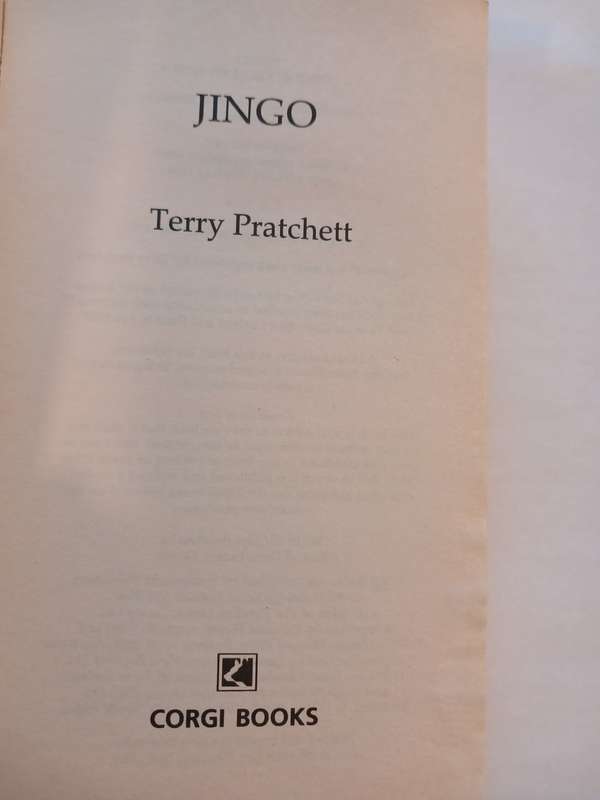 Jingo, A Discworld Novel by Terry Pratchett