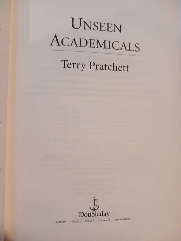 Unseen Academicals by Terry Pratchett