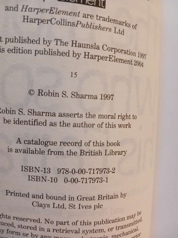 The Monk Who Sold His Ferrari by Robin Sharma