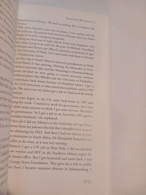 Equal but Different by Dr. Judy Dlamini, signed