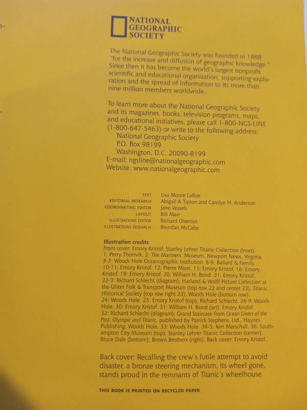Titanic, Collector`s Edition, National Geographic Society