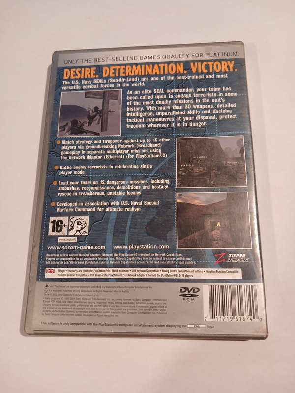 Playstation 2, Socom: U.S. Navy Seals, Platinum