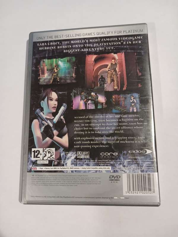 Playstation 2, Tomb Raider, The Angel of Darkness, Platinum