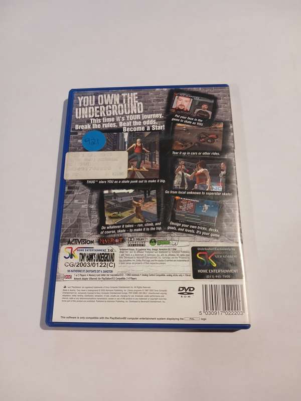 Playstation 2, Tony Hawk`s Underground