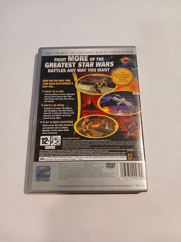 Playstation 2, Star Wars Battlefront II, Platinum