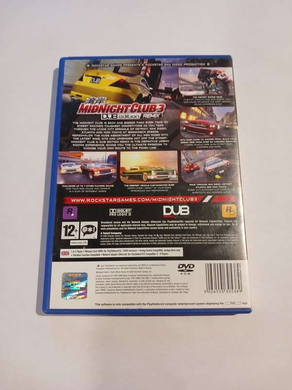 Playstation 2, Midnight Club 3: DUB Edition Remix