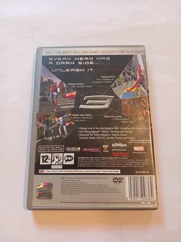 Playstation 2, Spiderman, Platinum