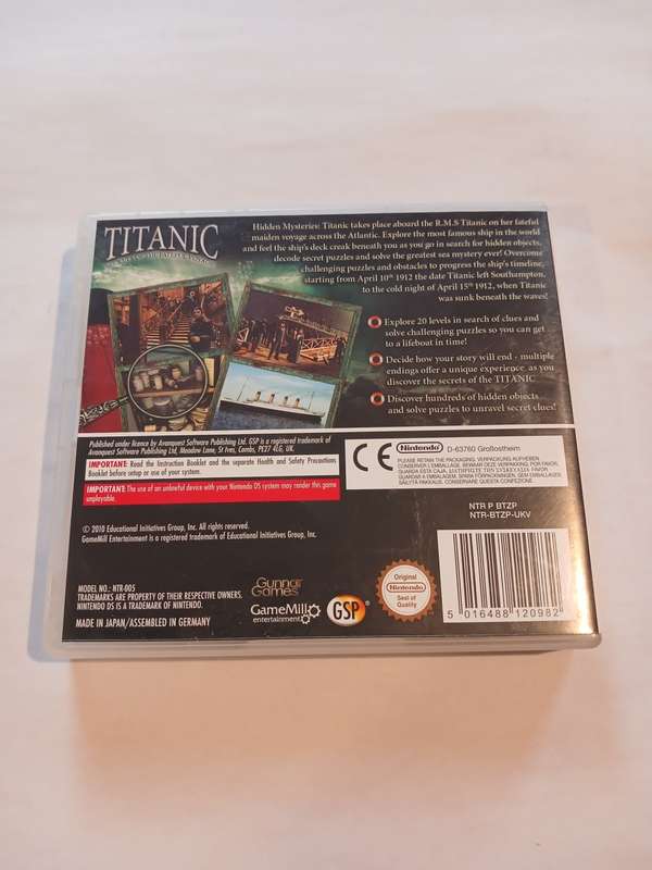 Nintendo DS, Titanic, Secrets of the Fateful Voyage