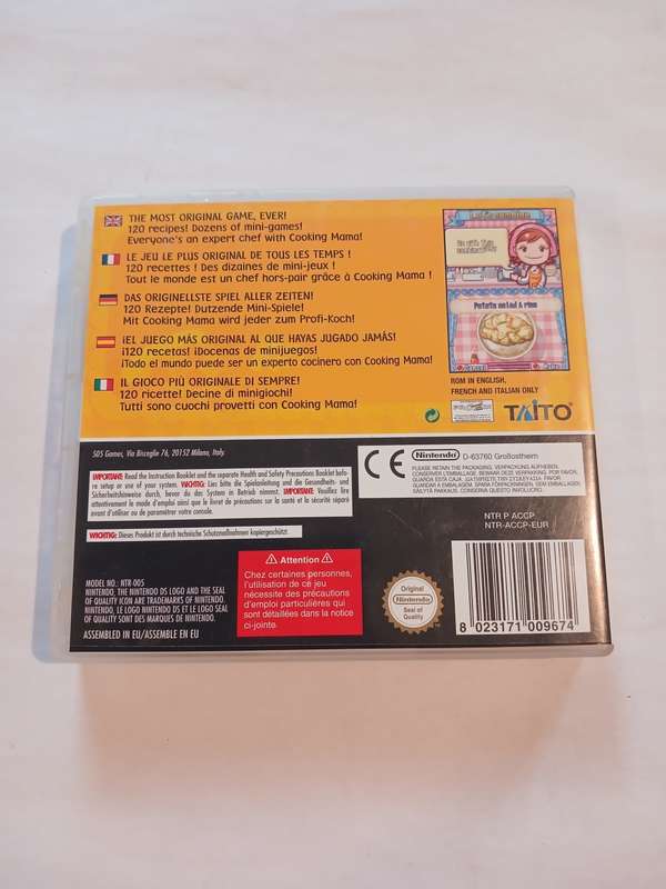 Nintendo DS, Titanic, Cooking Mama