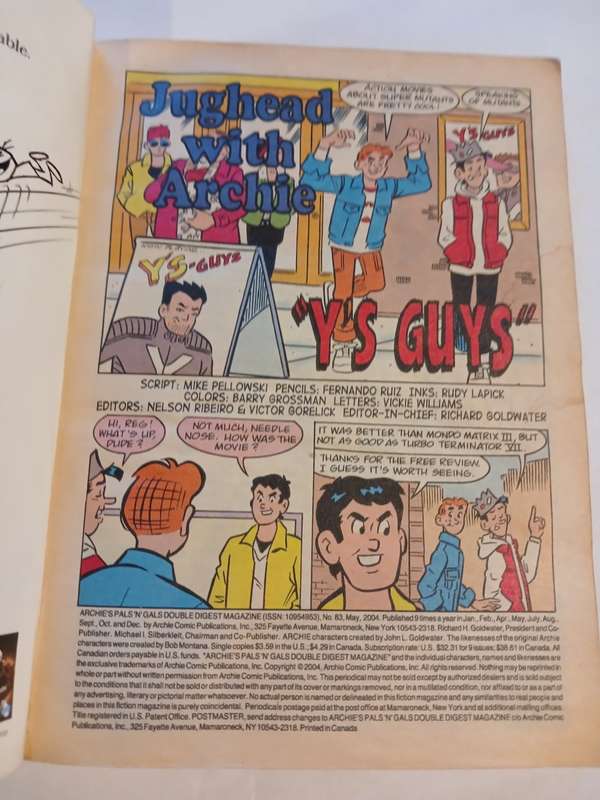 Archie`s Pals `n` Gals Double Digest, No. 83