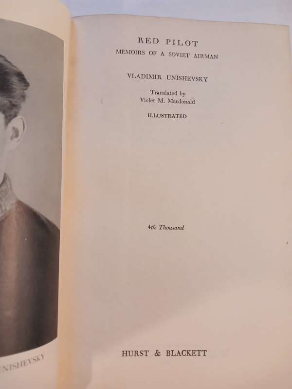 Red Pilot by Vladimer Unishevsky, 1939 First Edition