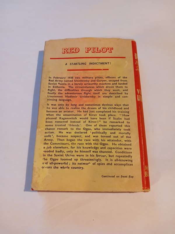 Red Pilot by Vladimer Unishevsky, 1939 First Edition