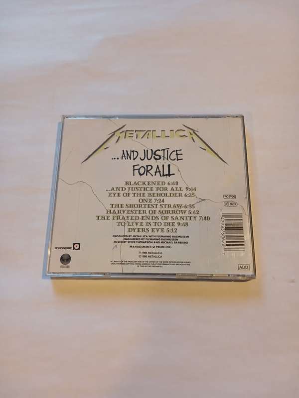 Metallica, ...And Justice for All CD, Europe