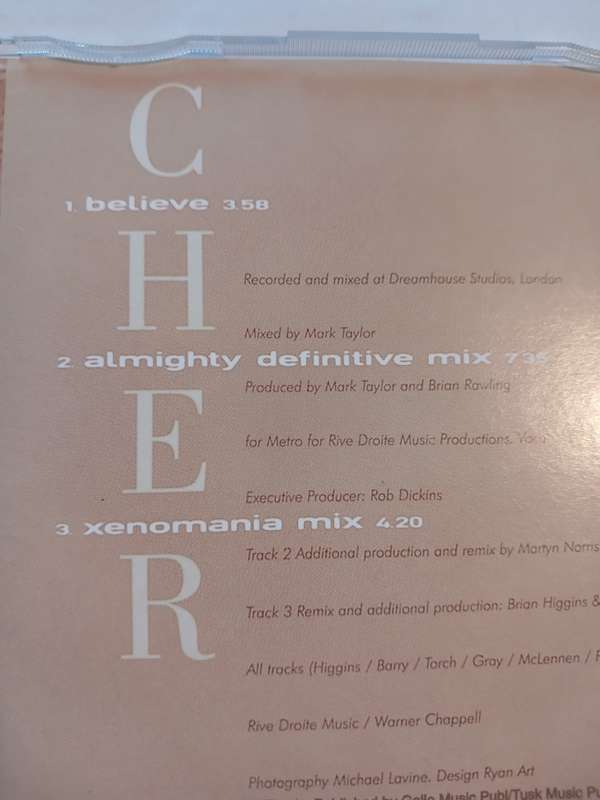 Cher, Believe CD single
