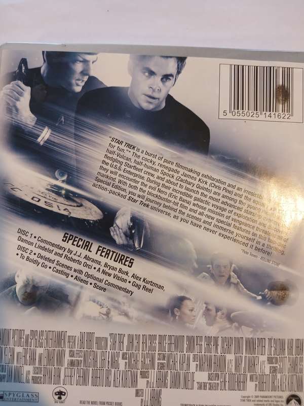 Star Trek 2009 DVD, 2 Disk special in Collectors Tin box