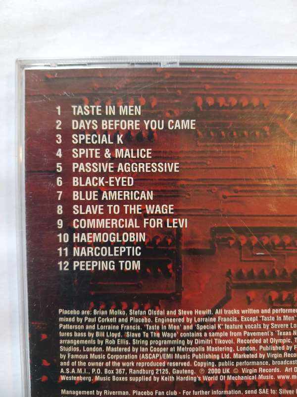 Placebo, Black Market Music CD