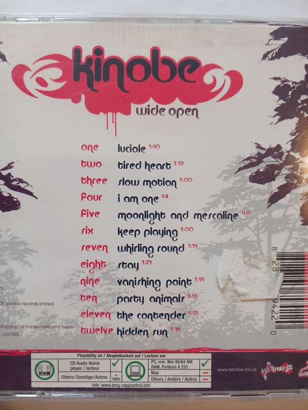 Kinobe, Wide Open CD, Europe
