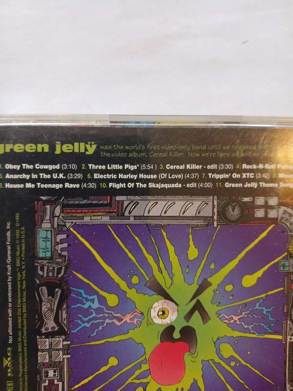 Green Jelly, Cereal Killer Soundtrack CD, Europe