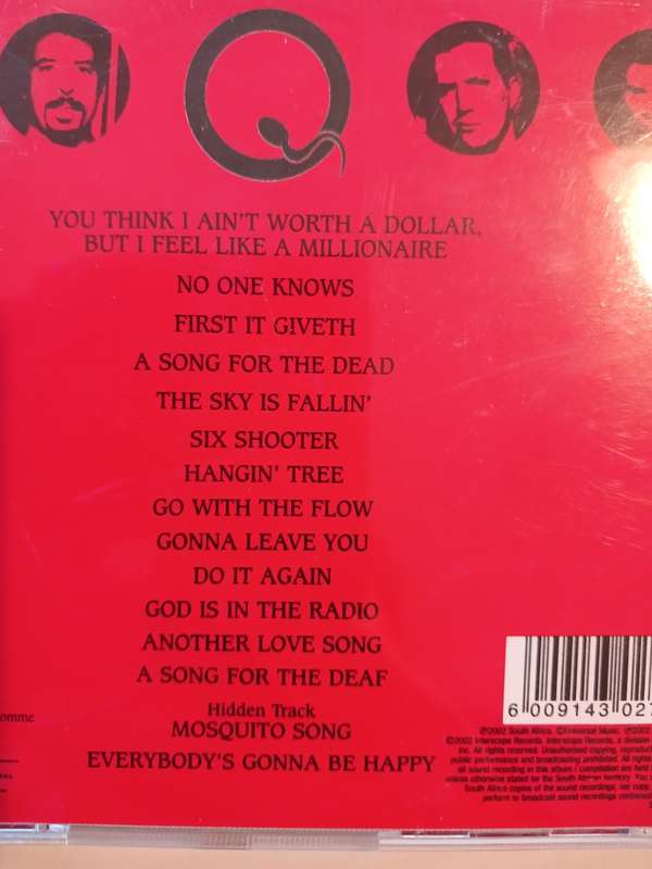 Queens of the Stone Age, Songs for the Deaf CD