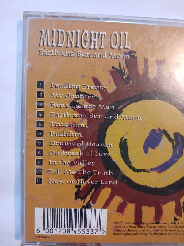 Midnight Oil, Earth and Sun and Moon CD