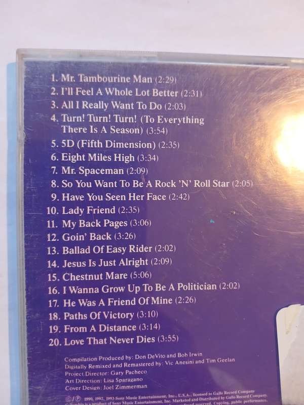 The Byrds, 20 Essential Tracks from the Boxed Set: 1965-1990 CD