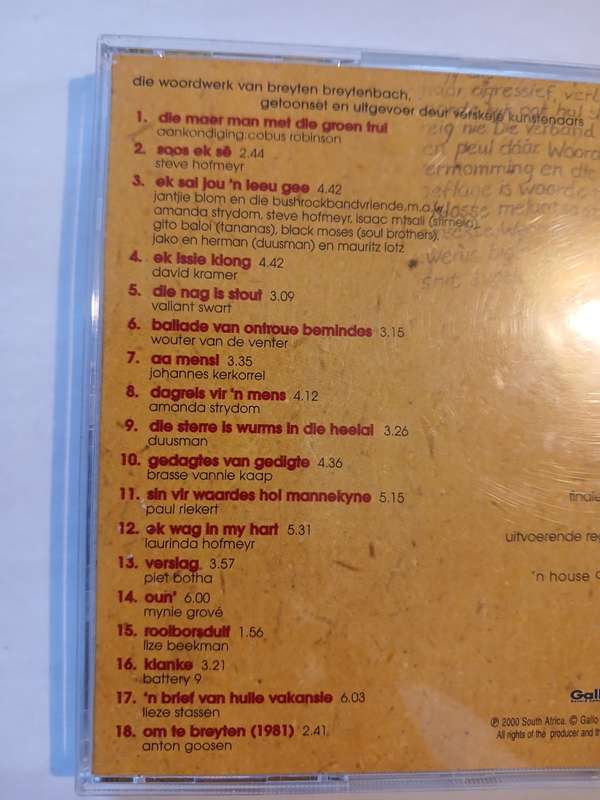 Om Te Breyten, Verskeie Kunstenaars CD