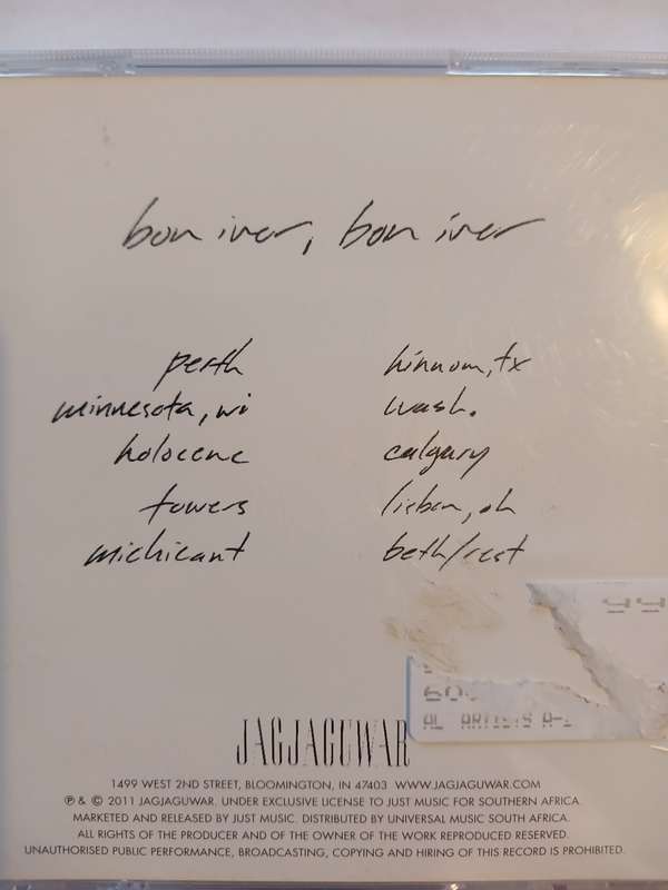Bon Iver, Bon Iver CD