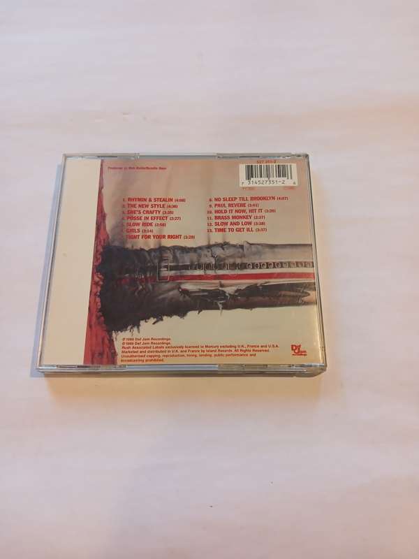 Beastie Boys, Licensed to Ill CD, US