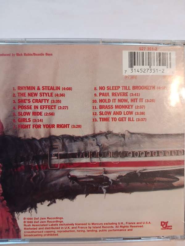 Beastie Boys, Licensed to Ill CD, US
