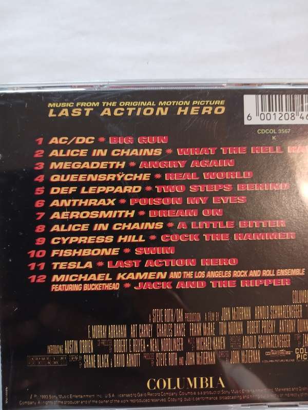 Last Action Hero, Motion Picture Soundtrack CD