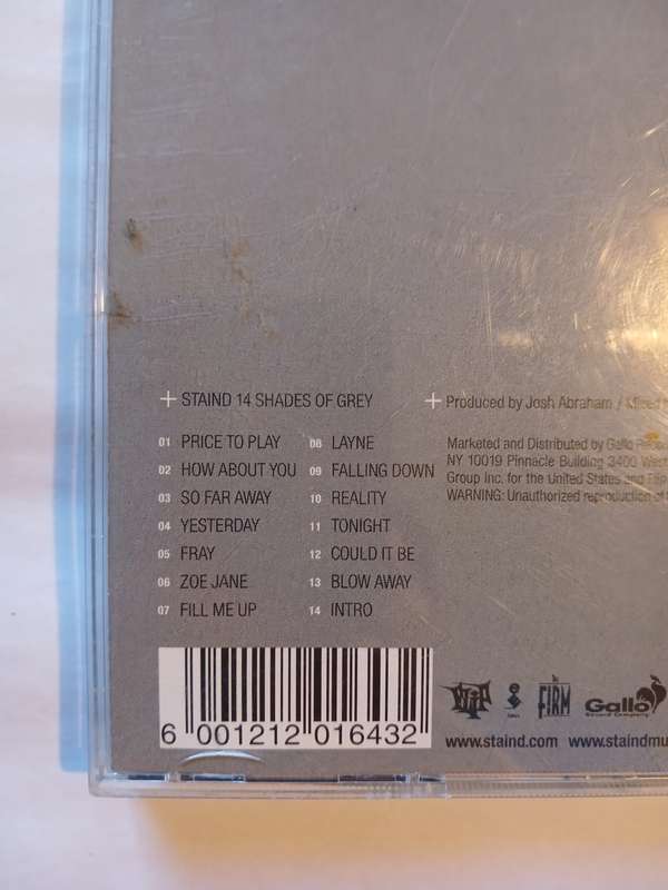 Staind, 14 Shades of Grey CD