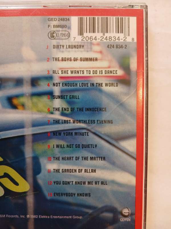 Don Henley, Actual Miles, Henley`s Greatest Hits CD, Europe
