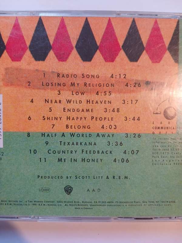 R.E.M. Out of Time CD, Germany