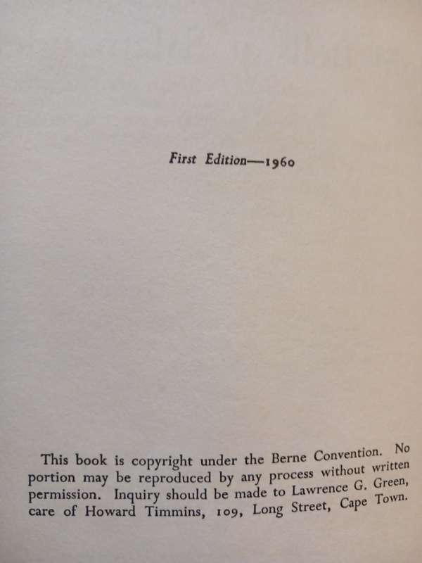 Eight Bells at Salamander by Lawrence G. Green, First Edition 1960