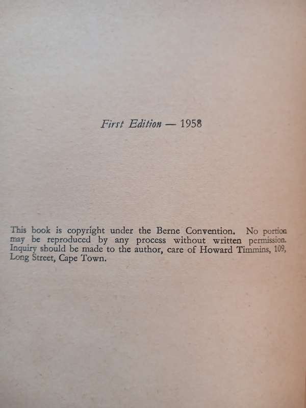 South African Beachcomber by Lawrence G. Green, First Edition 1958