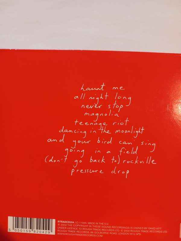 David Kitt, The Black and Red Notebook CD, UK