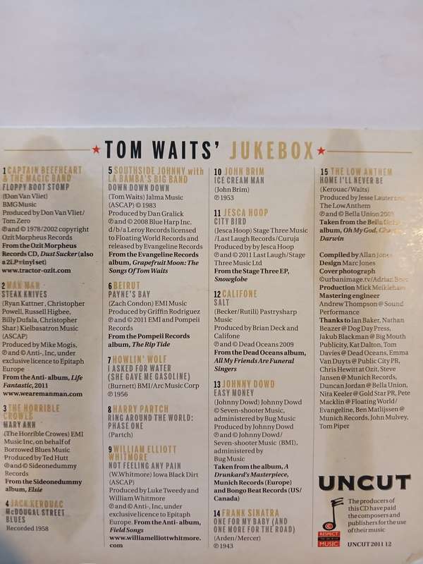 Tom Waits` Jukebox, Various CD