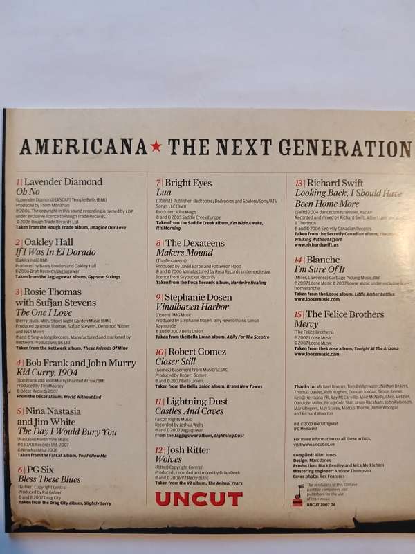 The New Frontier, Americana, The Next Generation, Various CD