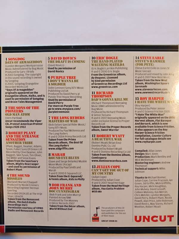 Give Peace a Chance, 15 Anti-War and Protest Classics dedicated to John Lennon, Various CD