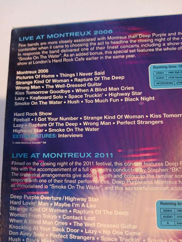 Deep Purple, Live At Montreux 2006/2011, 2 x Blu-ray Disc, Collector`s Edition