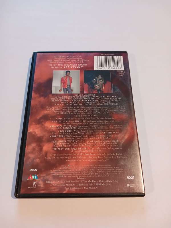 Michael Jackson, Video Greatest Hits, History DVD