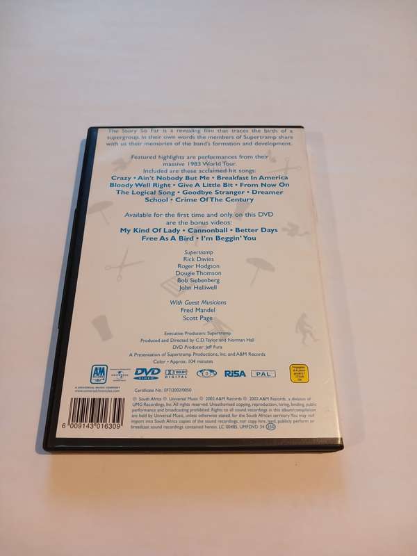 Supertramp, The Stpry So Far... DVD