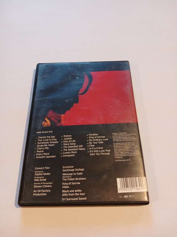 Sade Lovers Live DVD