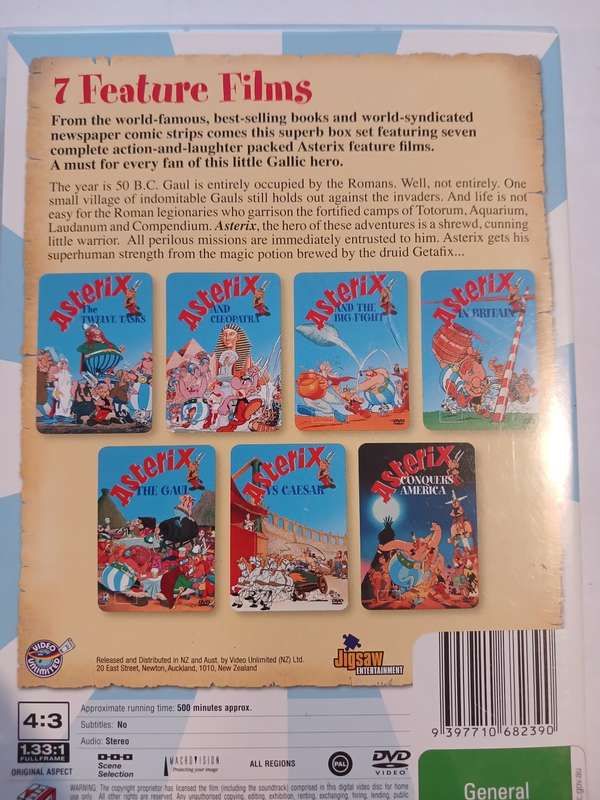 Asterix, 7 Crazy Adventures, 7 Disk Set DVD