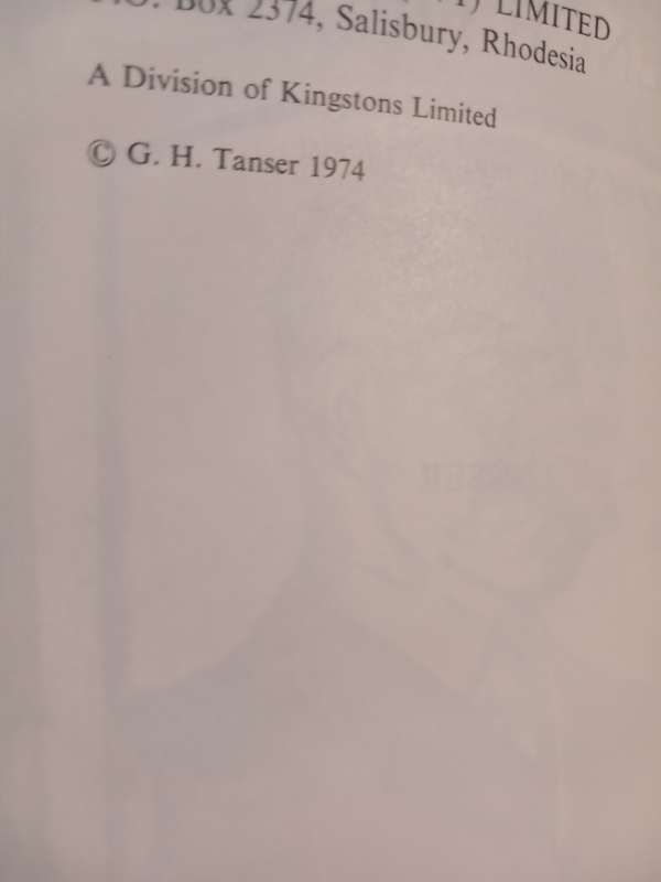 A Sequence of Time, The Story of Salisbury, Rhodesia 1900-1914 by G.H. Tanser