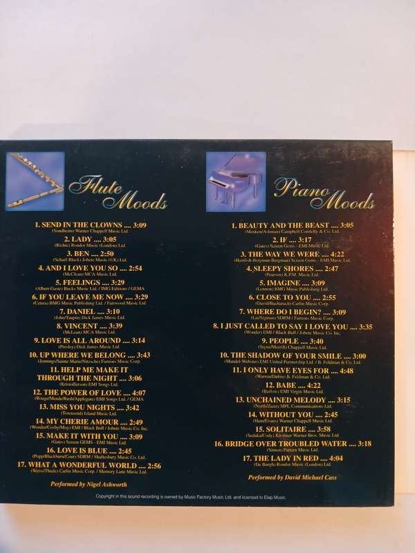 Capture The Spirit, Flute/Piano/Guitar/Sax Moods, 4 x CD