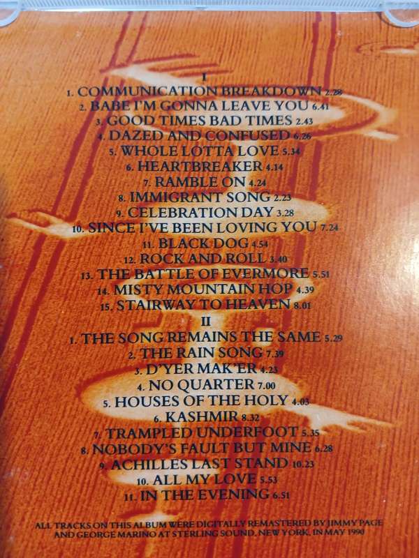 Led Zeppelin, Remasters, 2 x CD