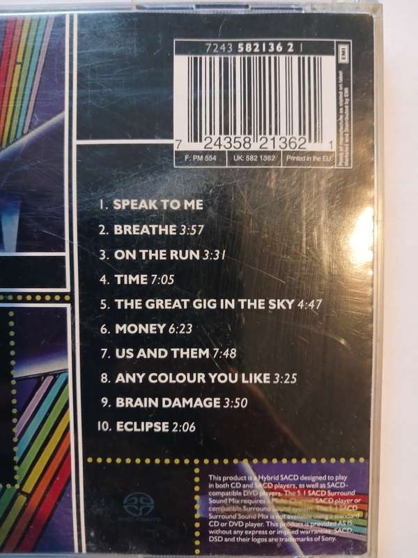 Pink Floyd, The Dark Side of the Moon CD, US, Hybrid SACD