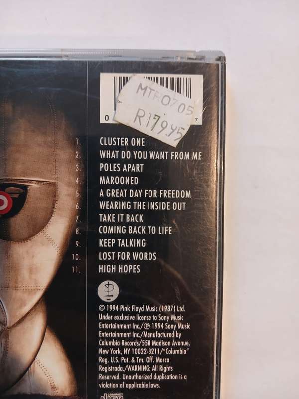 Pink Floyd, The Division Bell CD, US
