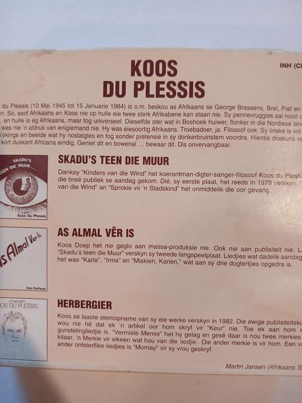 Koos Du Plessis, Trilogie, 3 x CD